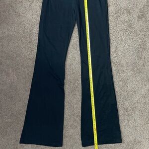 Black foldover yoga pants XS